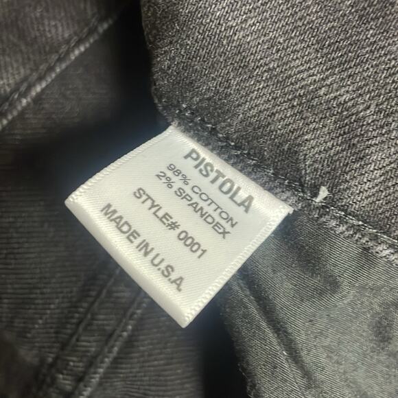 NWOT Revolve Pistola Charlie High Rise Straight Crop Leg Distressed Jeans 26 - Picture 8 of 12